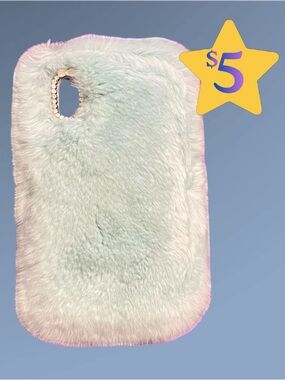 Velvet Caviar iPhone XS (10.S) Blue Fur Phone Case